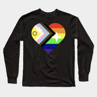 Inclusive Progress Pride Flag Heart 2022 Long Sleeve T-Shirt